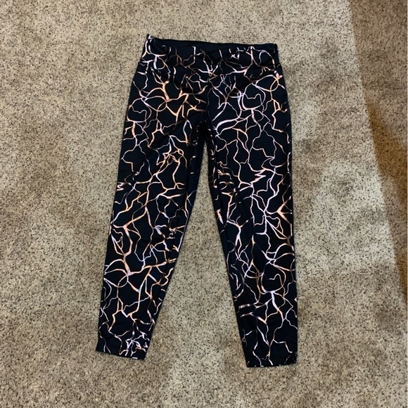 Ideology Luster leggings with pink foil print - Picture 2 of 7